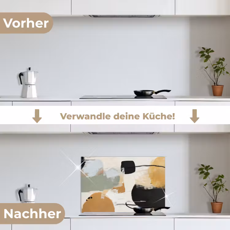 Paint - Abstract - Kleuren keuken achterwand spatscherm klein -voor_na_DE