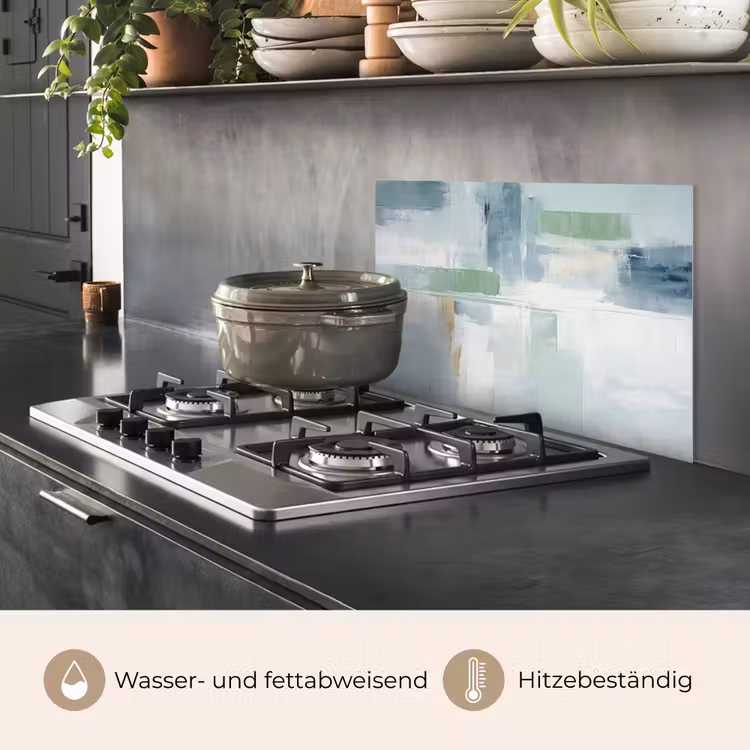 Verf - Moderne kunst - Abstract - Grijs keuken achterwand spatscherm klein -usp_DE