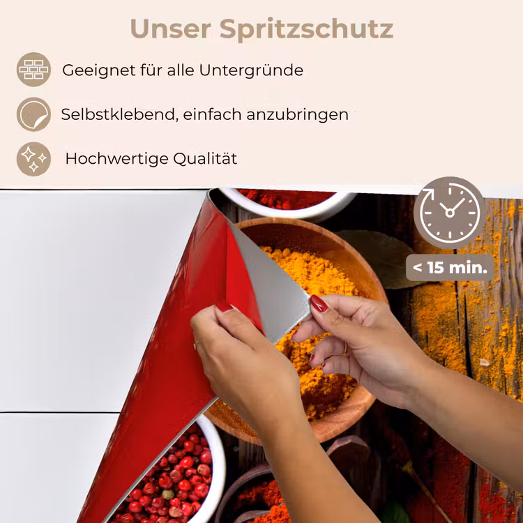 Kleurenpalet van de Natuur keuken achterwand spatscherm klein -spatscherm_DE