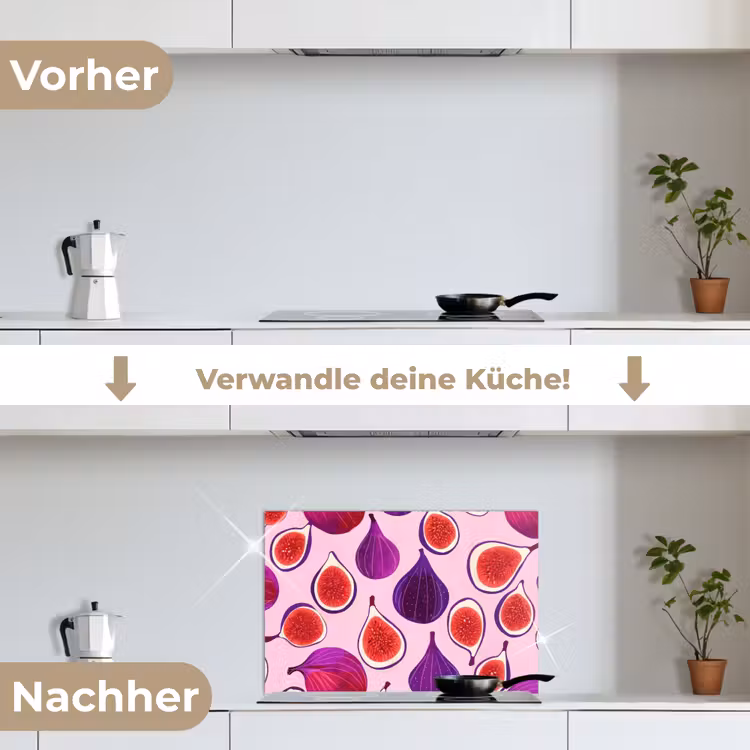 Vijgen - Roze - Paars keuken achterwand spatscherm klein -voor_na_DE