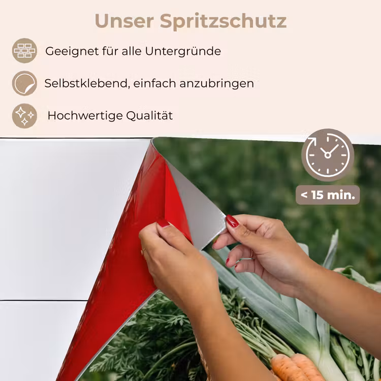 Veld - Groenten - Biologisch - Oogst keuken achterwand spatscherm klein -spatscherm_DE