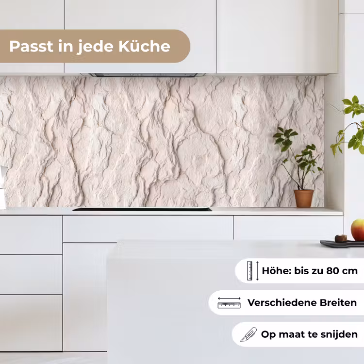 Rots - Structuur - Natuur - Beige - Abstract keuken achterwand 2 middel -sfeer4_DE