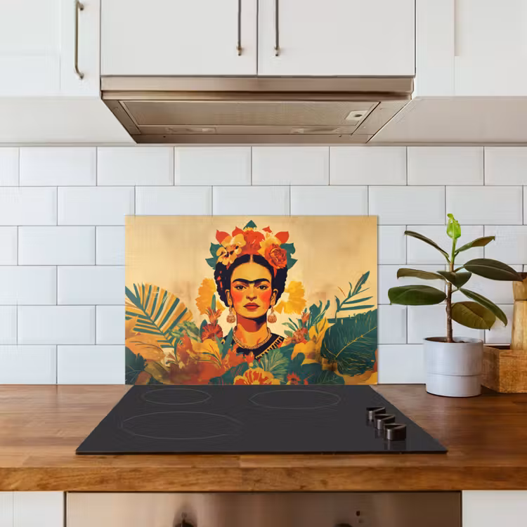 Vrouwelijk - Bloemen - Sieraden keuken achterwand spatscherm klein -sfeer2