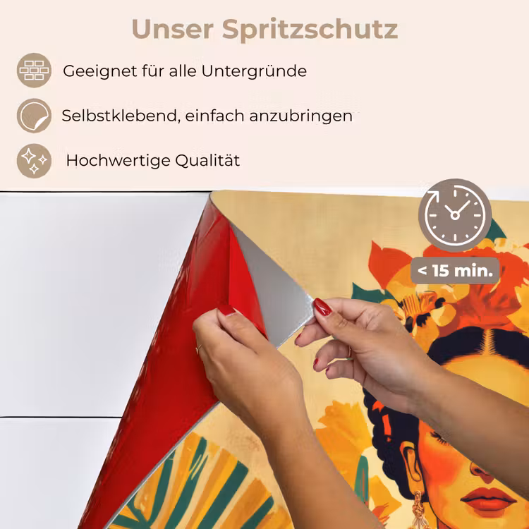 Vrouwelijk - Bloemen - Sieraden keuken achterwand spatscherm klein -spatscherm_DE