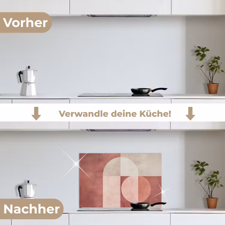 Figuren - Abstract - Roze keuken achterwand spatscherm klein -voor_na_DE