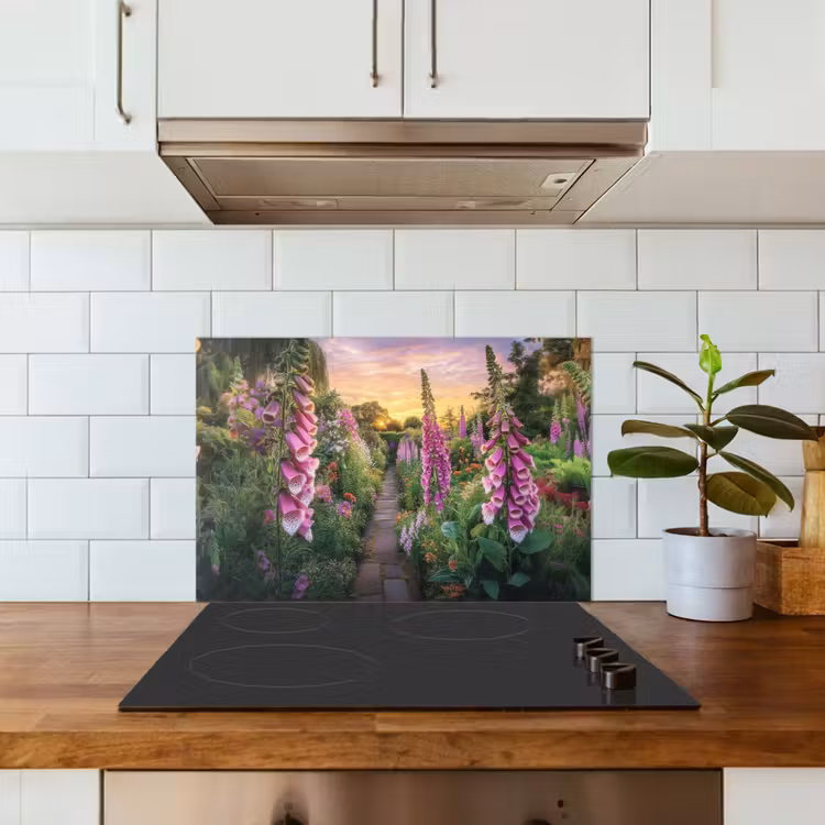 Vingerhoedskruid - Bloemen - Tuin keuken achterwand spatscherm klein -sfeer2