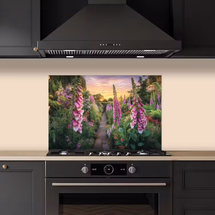 Vingerhoedskruid - Bloemen - Tuin keuken achterwand spatscherm klein -sfeer1