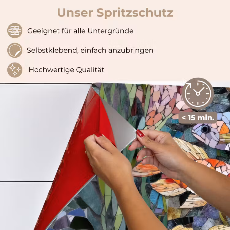 Vissen - Koraal - Zee - Mozaïek keuken achterwand spatscherm klein -spatscherm_DE