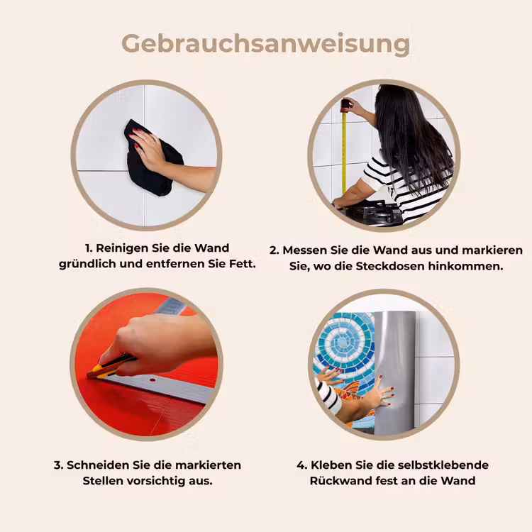 Vis - Mozaïek - Water - Decoratief - Blauw keuken achterwand 2 middel -gebruiksaanwijzing_DE