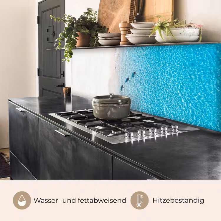 Vis - Oceaan - Strand - Turquoise - Natuur keuken achterwand 2 middel -usp_DE