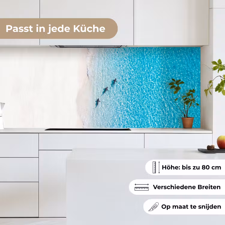 Vis - Oceaan - Strand - Turquoise - Natuur keuken achterwand 2 middel -sfeer4_DE