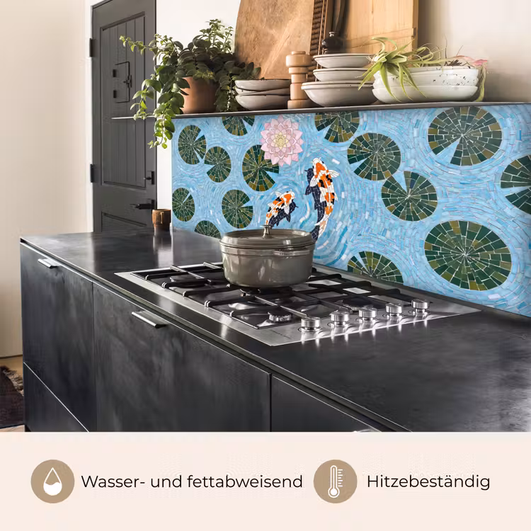 Vis - Water - Natuur - Mozaïek - Blauw keuken achterwand 2 middel -usp_DE