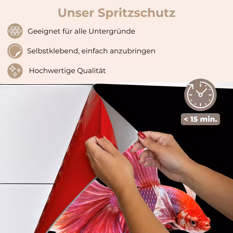Vissen - Kleurrijk - Dieren keuken achterwand spatscherm klein -spatscherm_DE