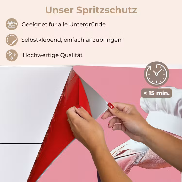 Flamingo - Roze - Koksmuts - Vogel keuken achterwand spatscherm klein -spatscherm_DE