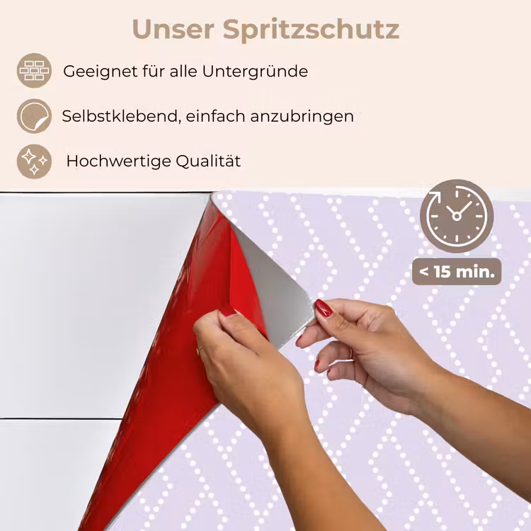 Lila - Stippen - Wit - Patroon keuken achterwand spatscherm klein 900 -spatscherm_DE