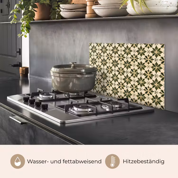 Tegel - Dessin - Groen keuken achterwand spatscherm klein 900 -usp_DE