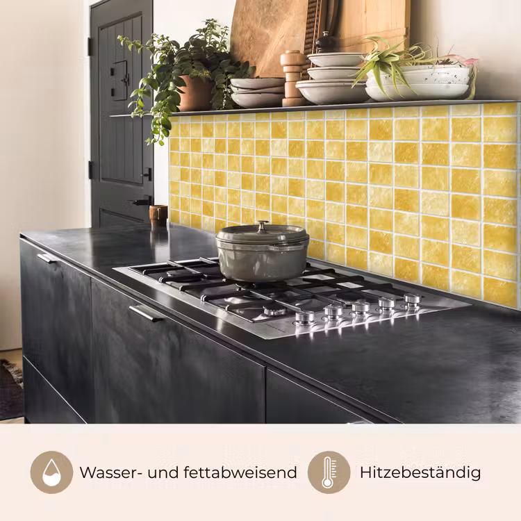Tegels - Mozaïek - Textuur - Goudgeel keuken achterwand 2 middel 871 -usp_DE