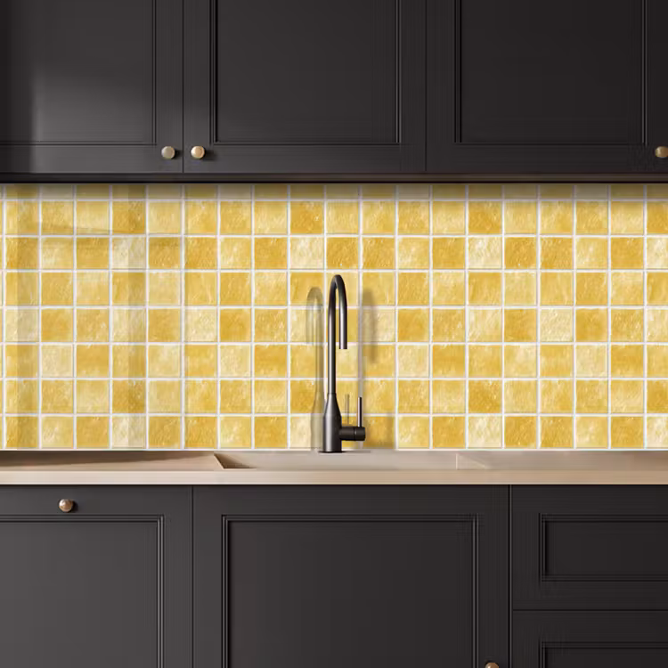 Tegels - Mozaïek - Textuur - Goudgeel keuken achterwand 2 middel 871 -sfeer1