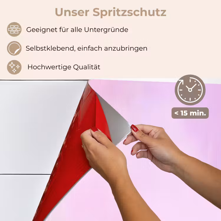 Vlakken - Abstract - Rechthoekig - Oranje keuken achterwand spatscherm klein -spatscherm_DE