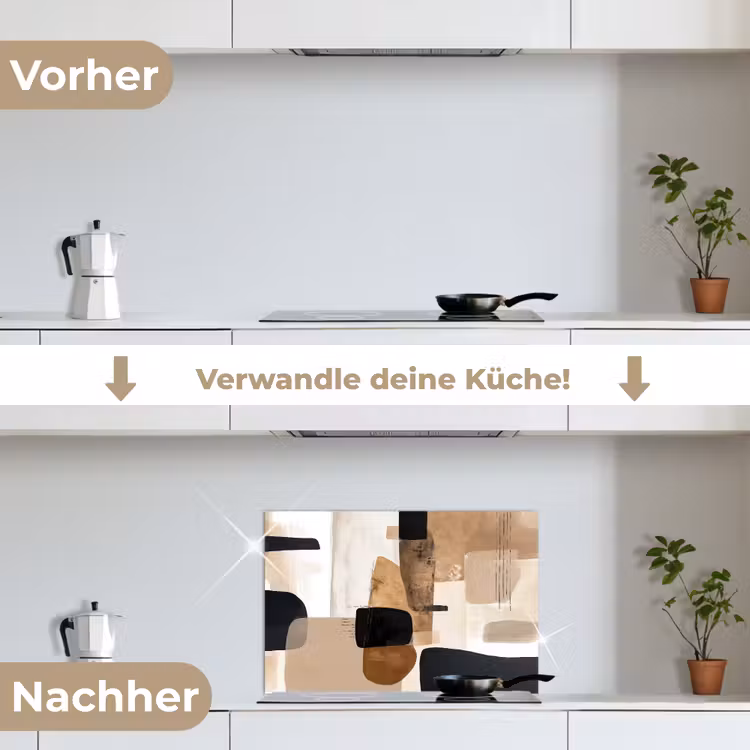 Vlakken - Abstract - Zwart - Strepen keuken achterwand spatscherm klein -voor_na_DE