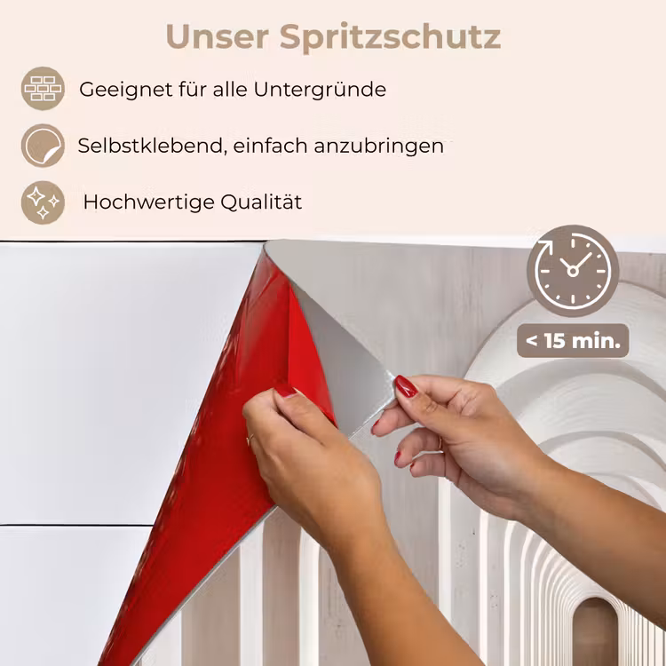 Hal - Bogen - Symmetrisch - Modern keuken achterwand spatscherm klein -spatscherm_DE