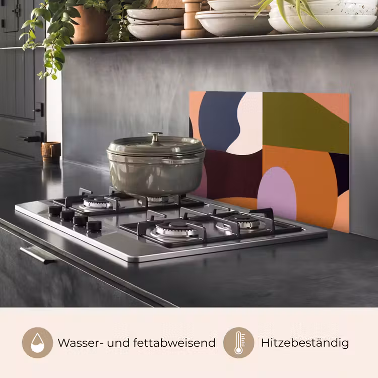 Vormen - Abstract - Kleuren - Vierkant keuken achterwand spatscherm klein -usp_DE