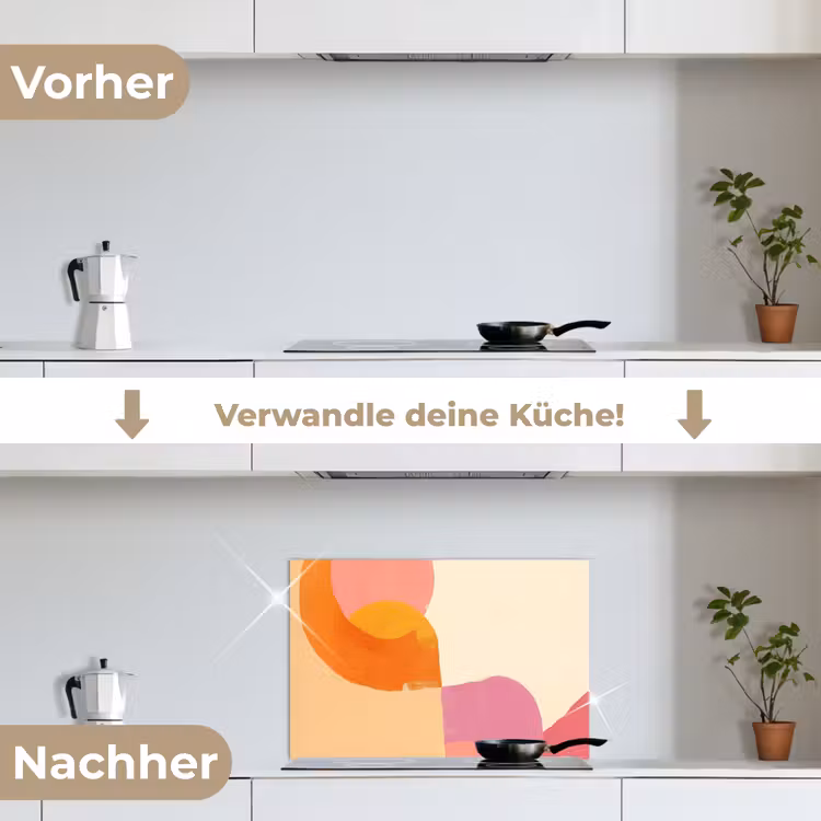Vormen - Abstract - Kleurrijk keuken achterwand spatscherm klein -voor_na_DE