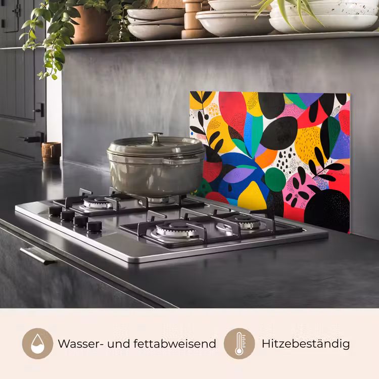 Vormen - Stippen - Kleurrijk keuken achterwand spatscherm klein -usp_DE