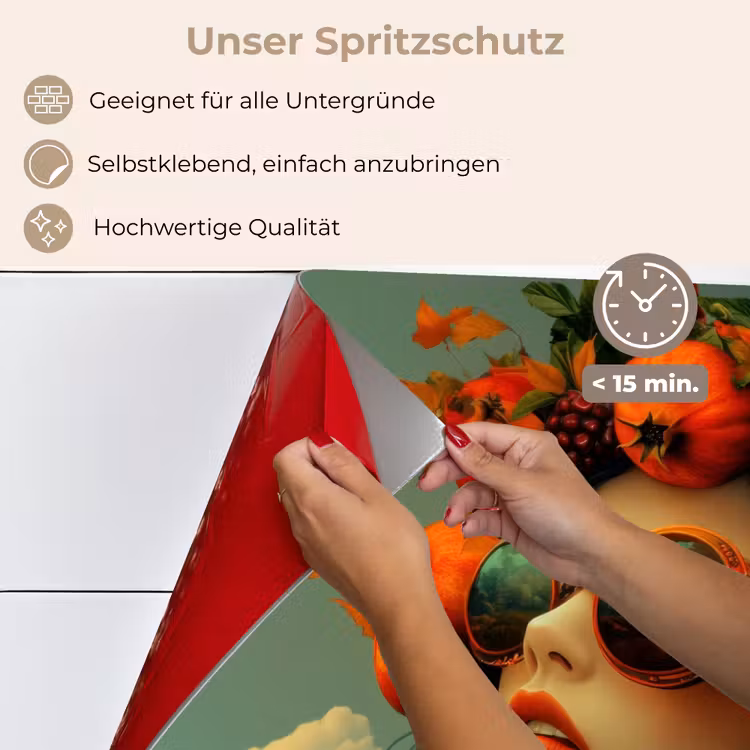 Vrouw - Granaatappel - Herfst - Zonnebril keuken achterwand spatscherm klein -spatscherm_DE