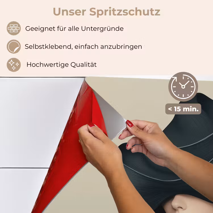 Vrouw - Groen - Hoed keuken achterwand spatscherm klein -spatscherm_DE