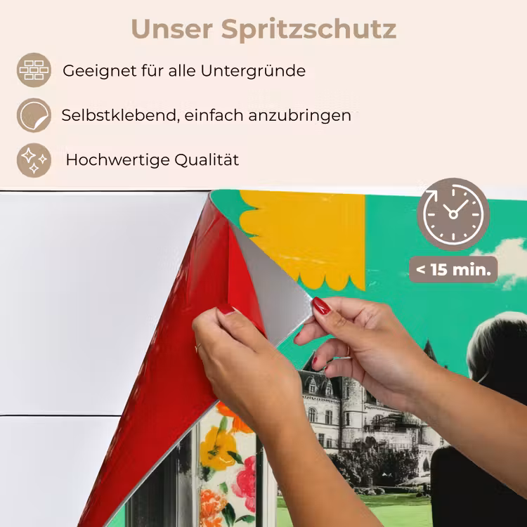 Vrouw - Keuken - Katten - Doorkijk keuken achterwand spatscherm klein -spatscherm_DE