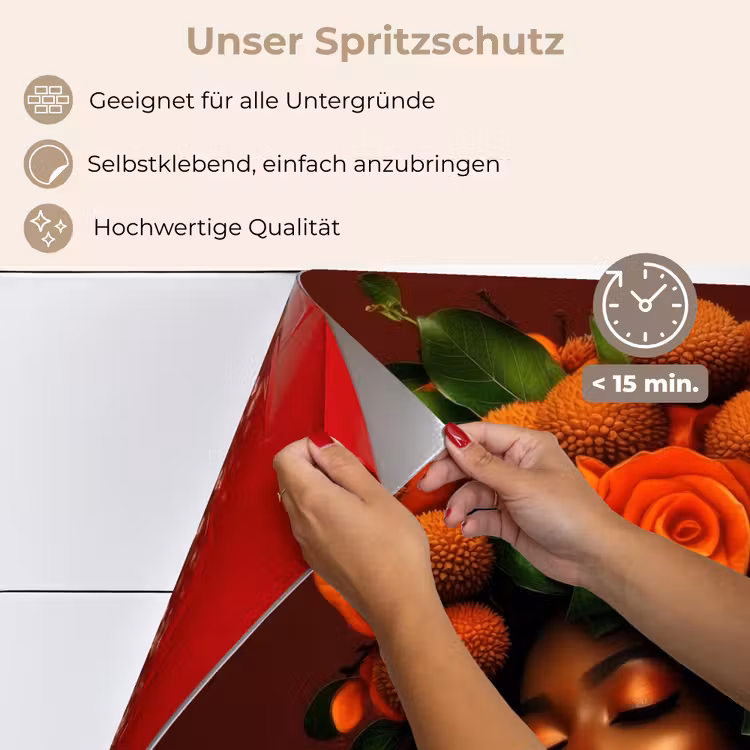 Vrouw - lychee - exotisch keuken achterwand spatscherm klein -spatscherm_DE