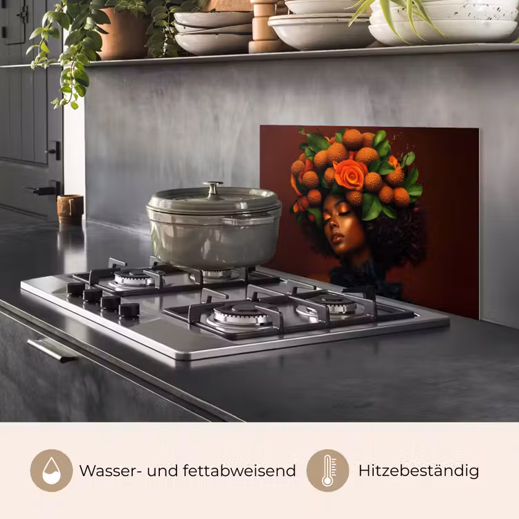 Vrouw - lychee - exotisch keuken achterwand spatscherm klein -usp_DE