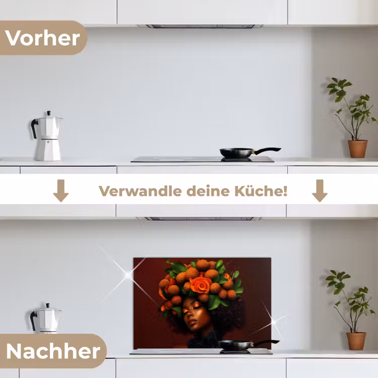 Vrouw - lychee - exotisch keuken achterwand spatscherm klein -voor_na_DE