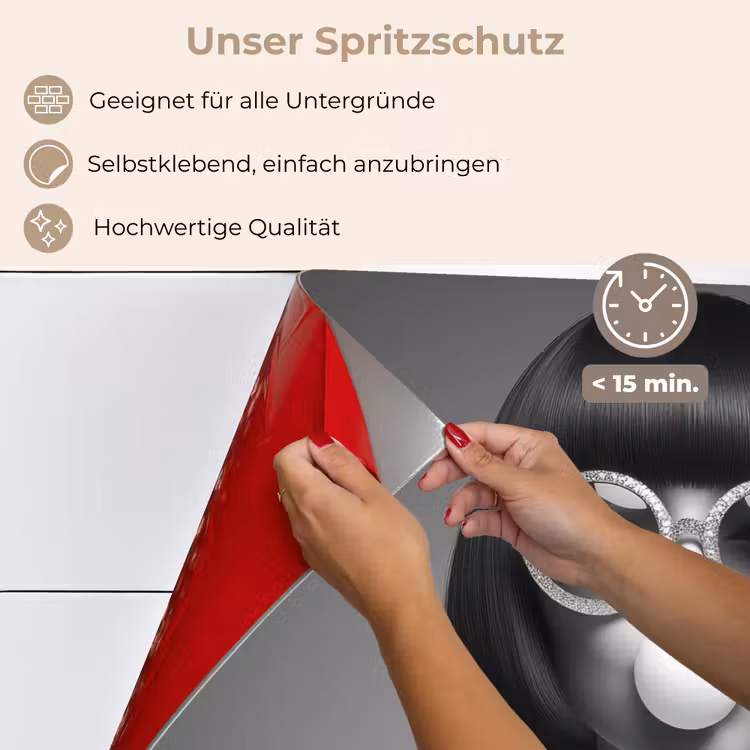 Vrouw - Zwart Wit - Ketting - Zonnebril keuken achterwand spatscherm klein -spatscherm_DE
