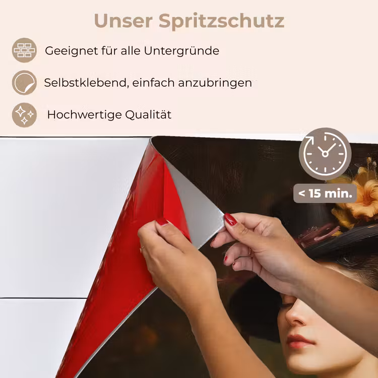 Vrouw - Victoriaans - Portret keuken achterwand spatscherm klein -spatscherm_DE
