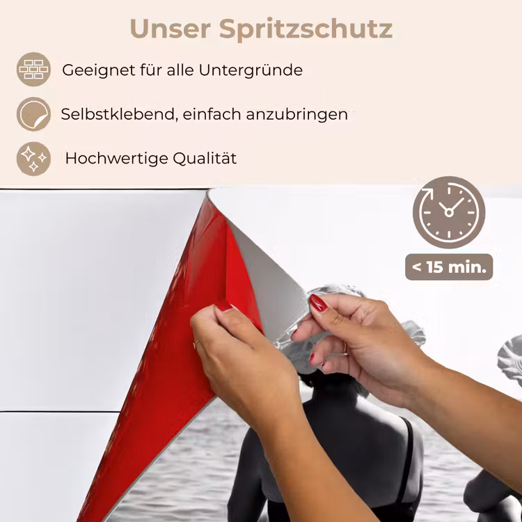 Vrouwen - Zonnehoed - Strand - Zwart - Wit keuken achterwand spatscherm klein -spatscherm_DE