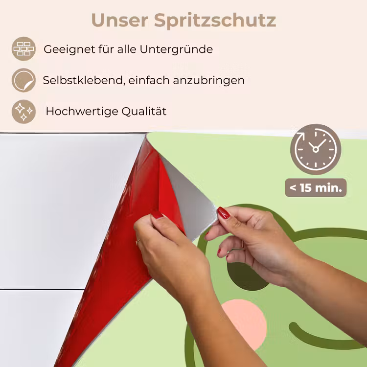 Kikker - Groen - Vriendelijkheid keuken achterwand spatscherm klein -spatscherm_DE