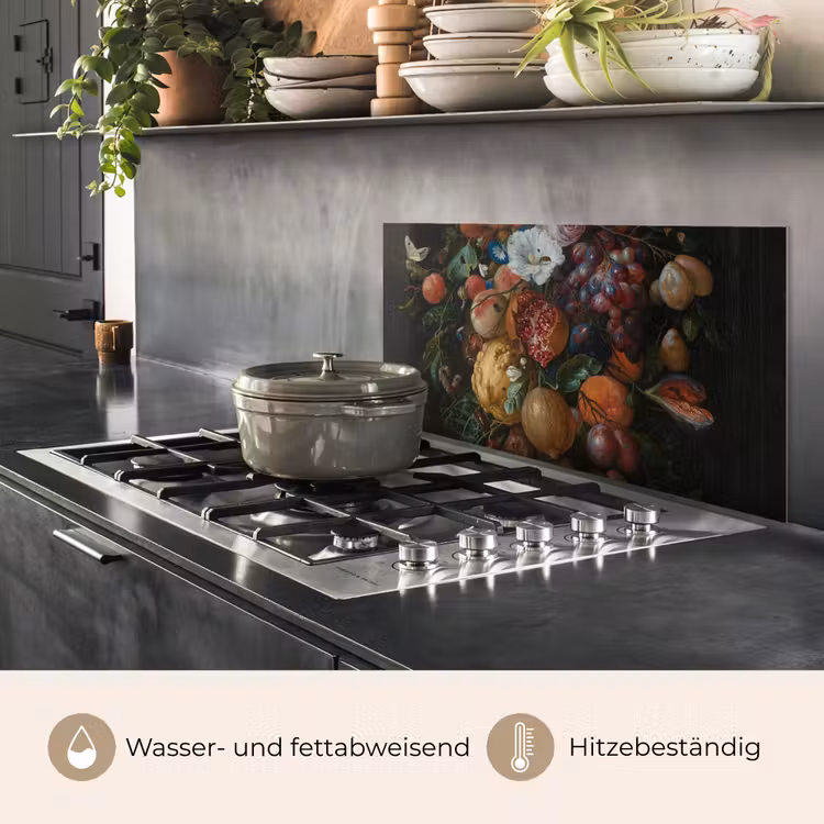 Festoen van vruchten en bloemen - Schilderij van Jan Davidsz. de Heem keuken achterwand spatscherm middel -usp_DE
