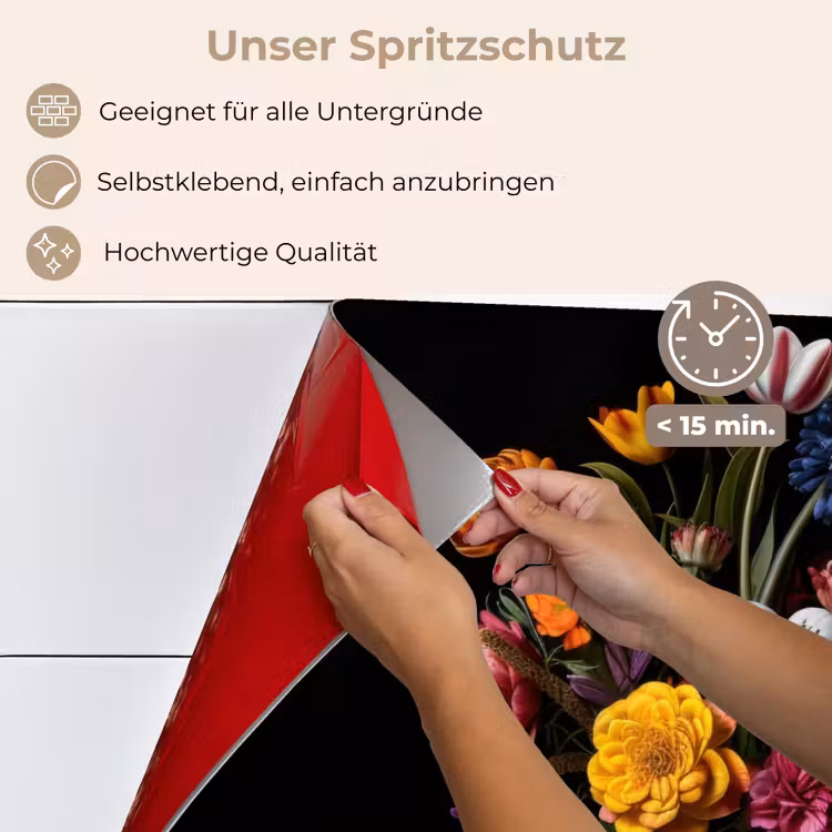 Lente - Bloemen - Klassiek - Vaas keuken achterwand spatscherm klein -spatscherm_DE
