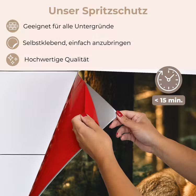 Vos - Bos - Slapen keuken achterwand spatscherm klein -spatscherm_DE