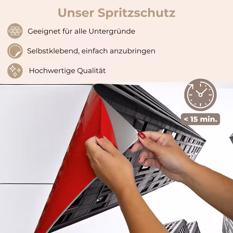 Gebouwen - Lucht - Zwart keuken achterwand spatscherm klein -spatscherm_DE