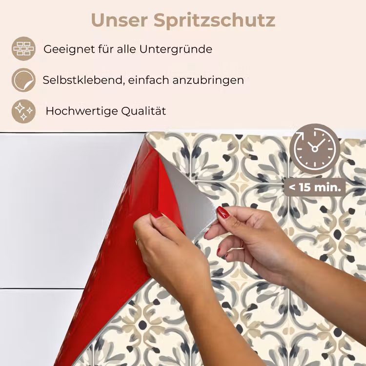 Floraal - Patroon - Kleurrijk keuken achterwand spatscherm klein 900 -spatscherm_DE