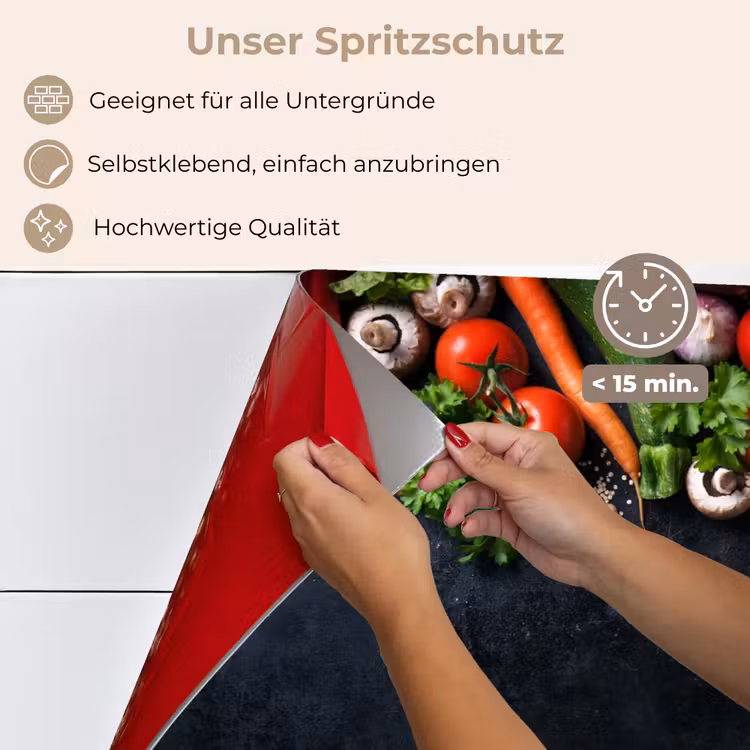 Groente - Kruiden - Specerijen - Zwart - Rustiek - Keuken keuken achterwand spatscherm klein -spatscherm_DE