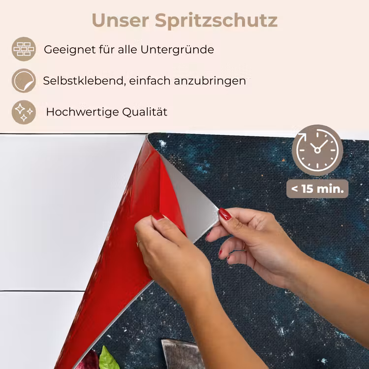 Groente - Kruiden - Wiegemes - Ui - Specerijen - Rustiek keuken achterwand spatscherm klein -spatscherm_DE