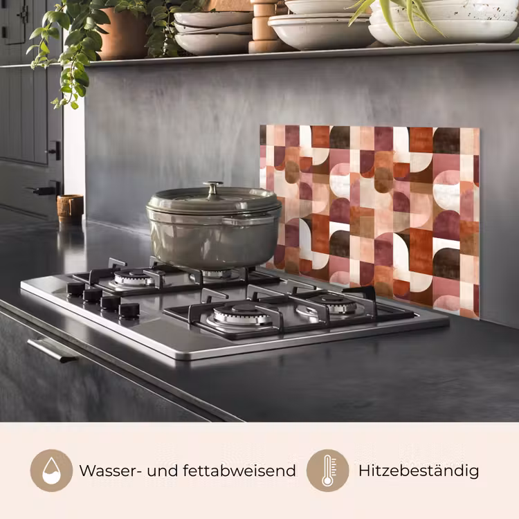 Geometrie - Modern - Retro keuken achterwand spatscherm klein 900 -usp_DE