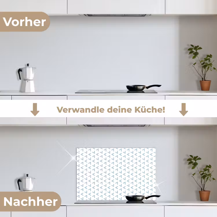 Geometrie - Patronen - Abstract keuken achterwand spatscherm klein 900 -voor_na_DE