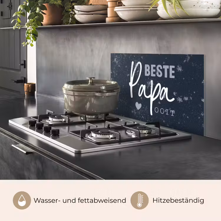 Cadeau voor man - Quote - Vaderdag - Beste papa ooit - Spreuken keuken achterwand spatscherm klein -usp_DE