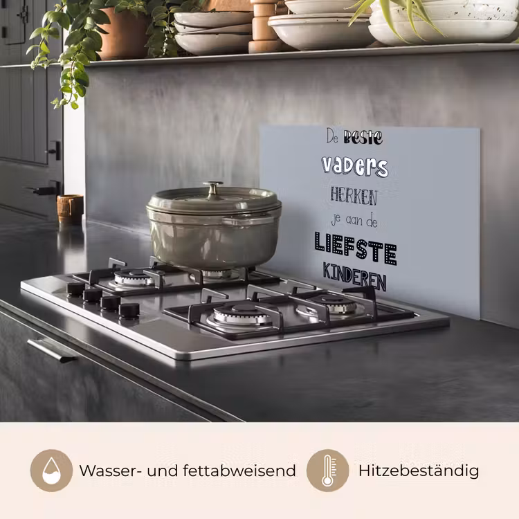 Vaderdag geschenk - Vader - Spreuken - De beste vaders - Quote keuken achterwand spatscherm klein -usp_DE