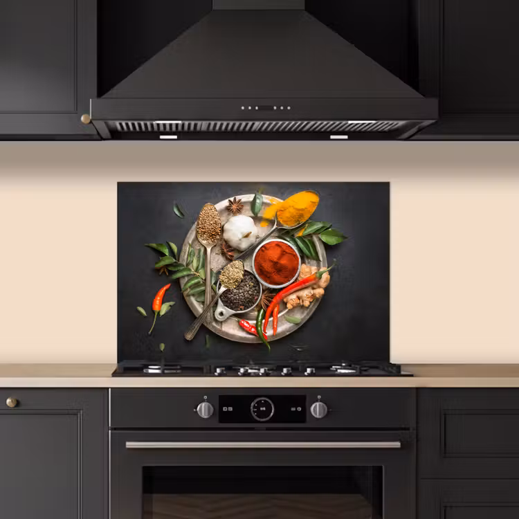 Smakenpalet keuken achterwand spatscherm klein -sfeer1
